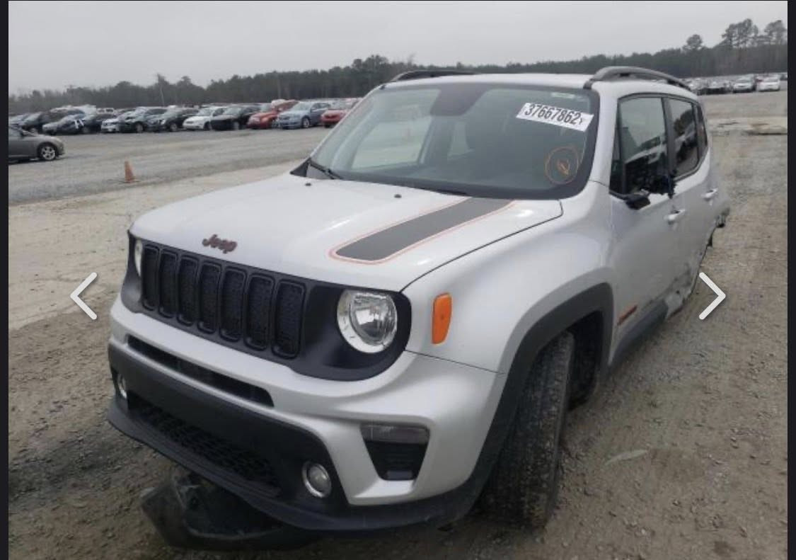 2020 JEEP RENEGADE, LATITUDE
محرك 2400
بدون دواخل بدون ايرباك 
رقم اربيل تحىيل ثاني يوم
بدون صبغ السيارة 
ماشية 66 الف مايل 
صور الحادث بلمنشور 
للستفسار ***********
