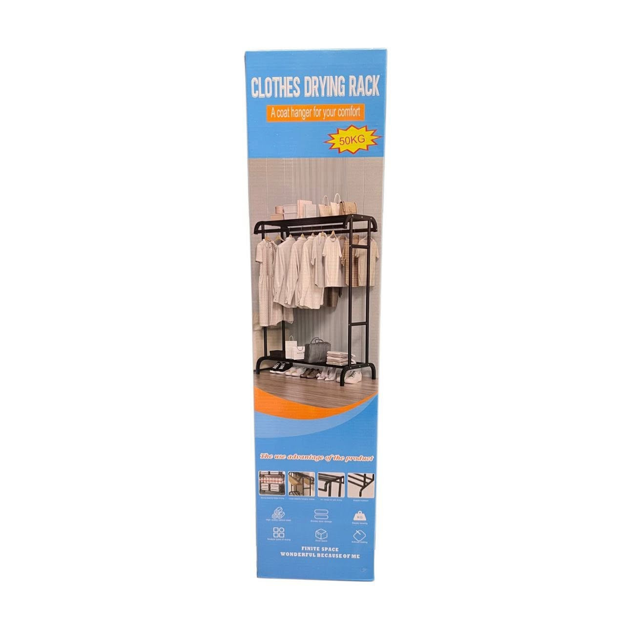ستاند تعليق وتجفيف الملابس المزدوج (CLOTHES DRYING RACK) المتين بفتحتين للتخزين وعلاقة معطف مريحةX32
28.000بسعر


**إذا كنت صاحب هذا الإعلان وتريد حذفه لأي سبب، رجاءا أرسل رسالة إلى الدعم الفني**