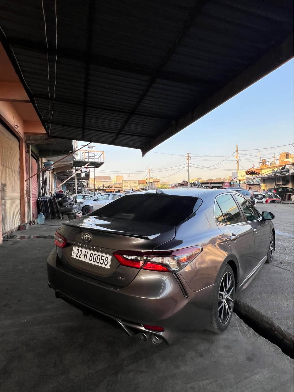Camry 2022 SE
 رقم سنویە هزە جدید
داخل کریمی
٦ قطە صبغ بدون دواخل
ارباگ دشبول سلیم
سعر قفل ۱٥۳ ورەقە 
*********** أربيل, العراق
