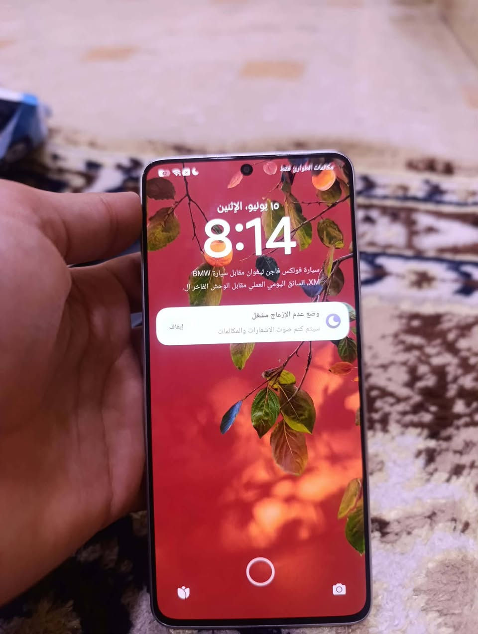 سلام عليكم جهاز poco x6pro 5g  ذاكرته 512 جهاز مكفول نضافته  كدامك كامل ملحقاتها يشغل 120 فريم سعره 290 نهايته مكاني بغداد مدينه صدر


**إذا كنت صاحب هذا الإعلان وتريد حذفه لأي سبب، رجاءا أرسل رسالة إلى الدعم الفني**