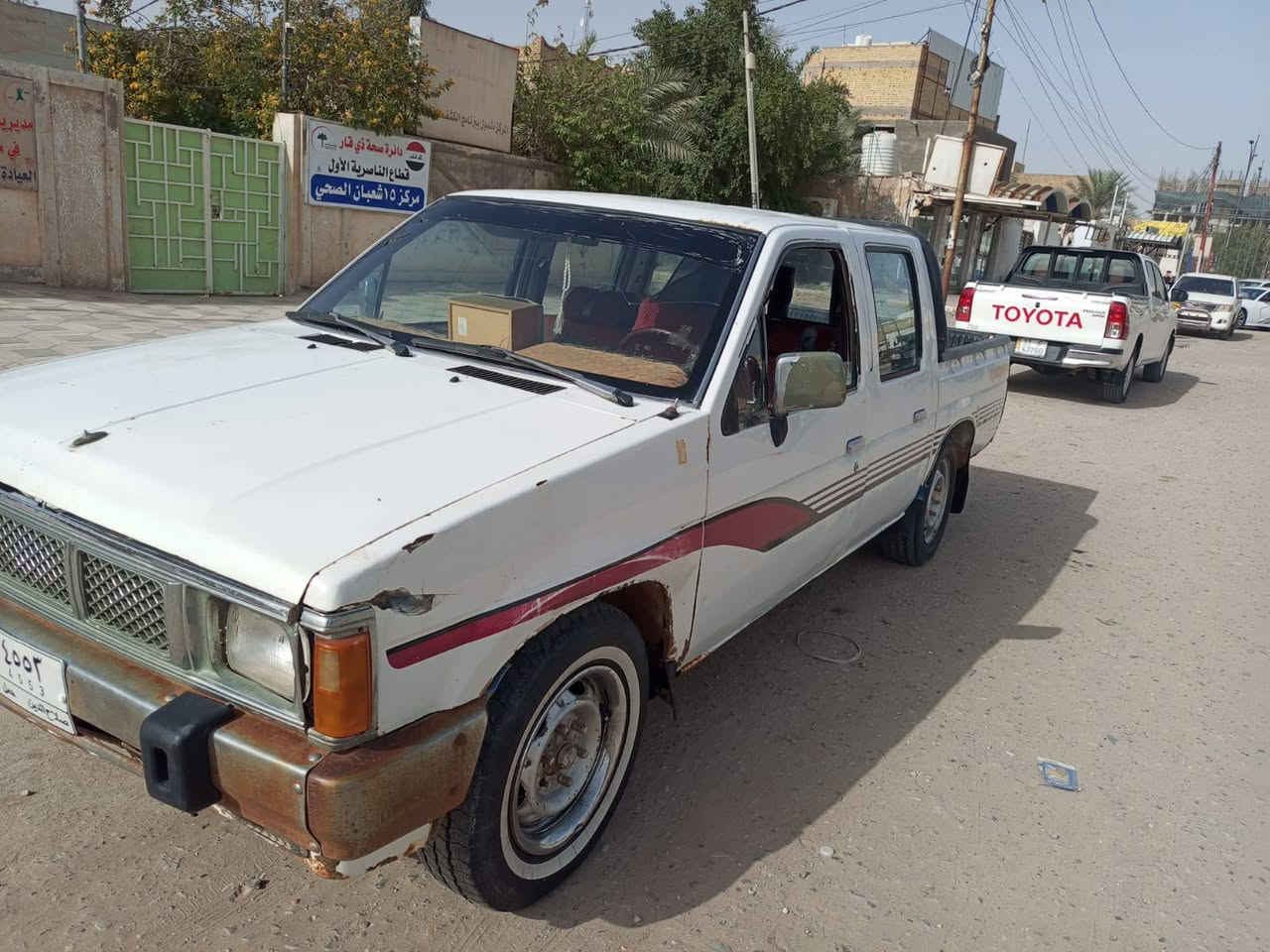 السلام عليكم اخوان بيكم نيسان موديل 92 سيارة جاهزة بيه مكينة ونجي 4سلندر توني شادهة  شلعة تخبل سعرة السيارة 35 مكان ناصرية #الهاتف ***********
