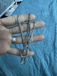 زنجيل فضه للبيع ماعرف وزنه شكد عيار 925مكاني بغداد 07811735183