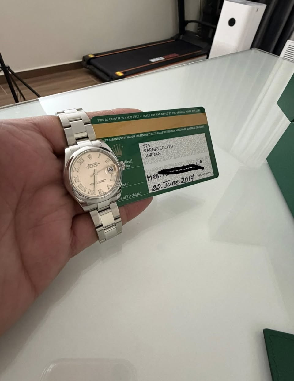 ساعه سويسريه اصليه 100% نوع Rolex Datejust 31mm Roman Numerals Pink Dial موديل  2017 مينا لون مميز ومن الصعب الحصول عليه حالتها مستعمل كالجديد مطلوب 4700 دينار اردني للتواصل على الخاص او على الرقم 0785261118


**إذا كنت صاحب هذا الإعلان وتريد حذفه لأي سبب، رجاءا أرسل رسالة إلى الدعم الفني**