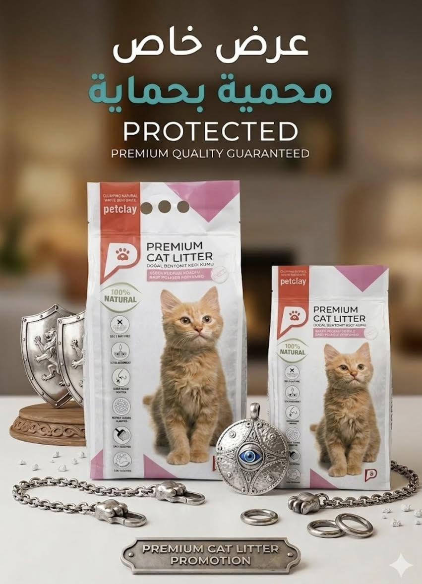 دلل قطتك مع Petclay! 😺✨
أفضل رمل قطط متوفر الآن بعرض خاص 
مايتفوت وبس يمنا العروض 🌟🌟

💥رمل قطط 5 لتر ب5 الالف 
واذا كيسين ب8500دينار 
💥رمل قطط 10 لتر ب10 الالف 
واذا كيسين ب17 الف 
💥رمل قطط 20 لتر ب15 الف 

🛡️🛡️🛡️🛡️🛡️🛡️🛡️🛡️🛡️🛡️🛡️🛡️🛡️🛡️
للحجز والتوصيل مراسلتنا عالخاص ونتطلع لزيارتكم لنا 🌹
العنوان⚓️الاستداره الثانيه بعد بوابه Aمجاور حيدر كهربائي
#محميه_بسمايه


**إذا كنت صاحب هذا الإعلان وتريد حذفه لأي سبب، رجاءا أرسل رسالة إلى الدعم الفني**