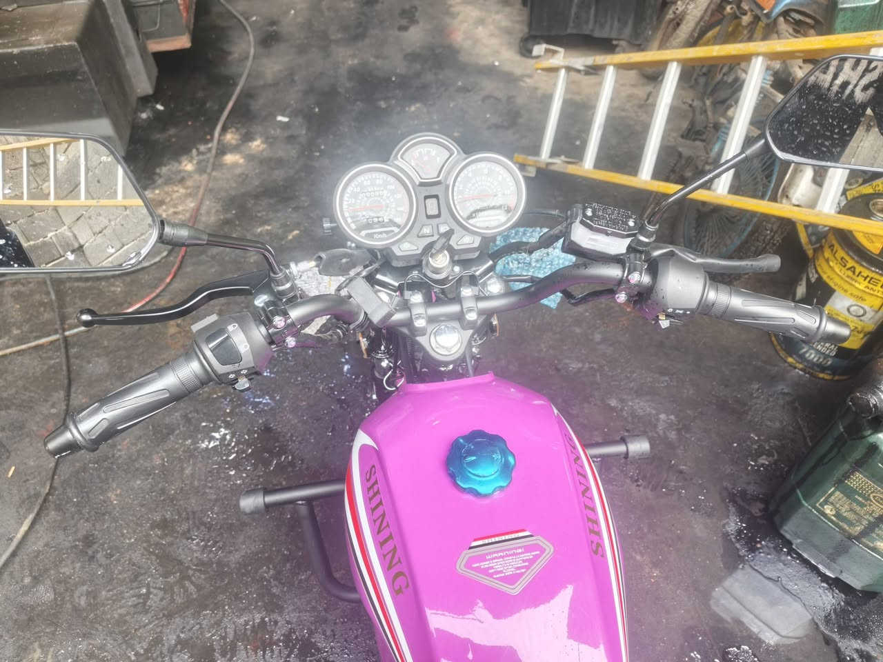 سلام وعليكم دراجه شابنك  صارلها يومين من منزلها من رمبه الستفسار تصل ***********
