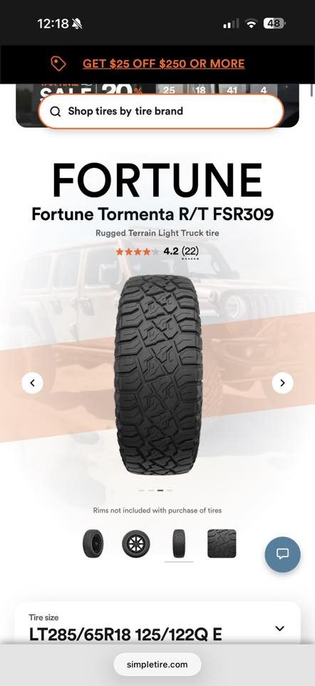 السلام عليكم 

للبيع تخم إطارات Fortune Tormenta R/T (نقشة خشنة)

• المقاس: LT 285/65R18 (يركب على ويل 18).

• النوع: Rugged Terrain (R/T) - يجمع بين هدوء الأسفلت وقوة البر.

• الحمل: 10 طبقات (Load Range E) - مخصص للأحمال والسيارات الثقيلة.

حالة الإطارات بحالة ممتازة جداً (نقشتها عالية) واضح في الصور.

الإطارات نظيفة ومابيها اي شقوق أو عيوب جانبية.

• تاريخ الصنع 2021.

ليونة ونظافة عالية ماشي عليها قليل مخزن

سعر التخم كامل 400 الف
***********
بغداد حي الجامعة
