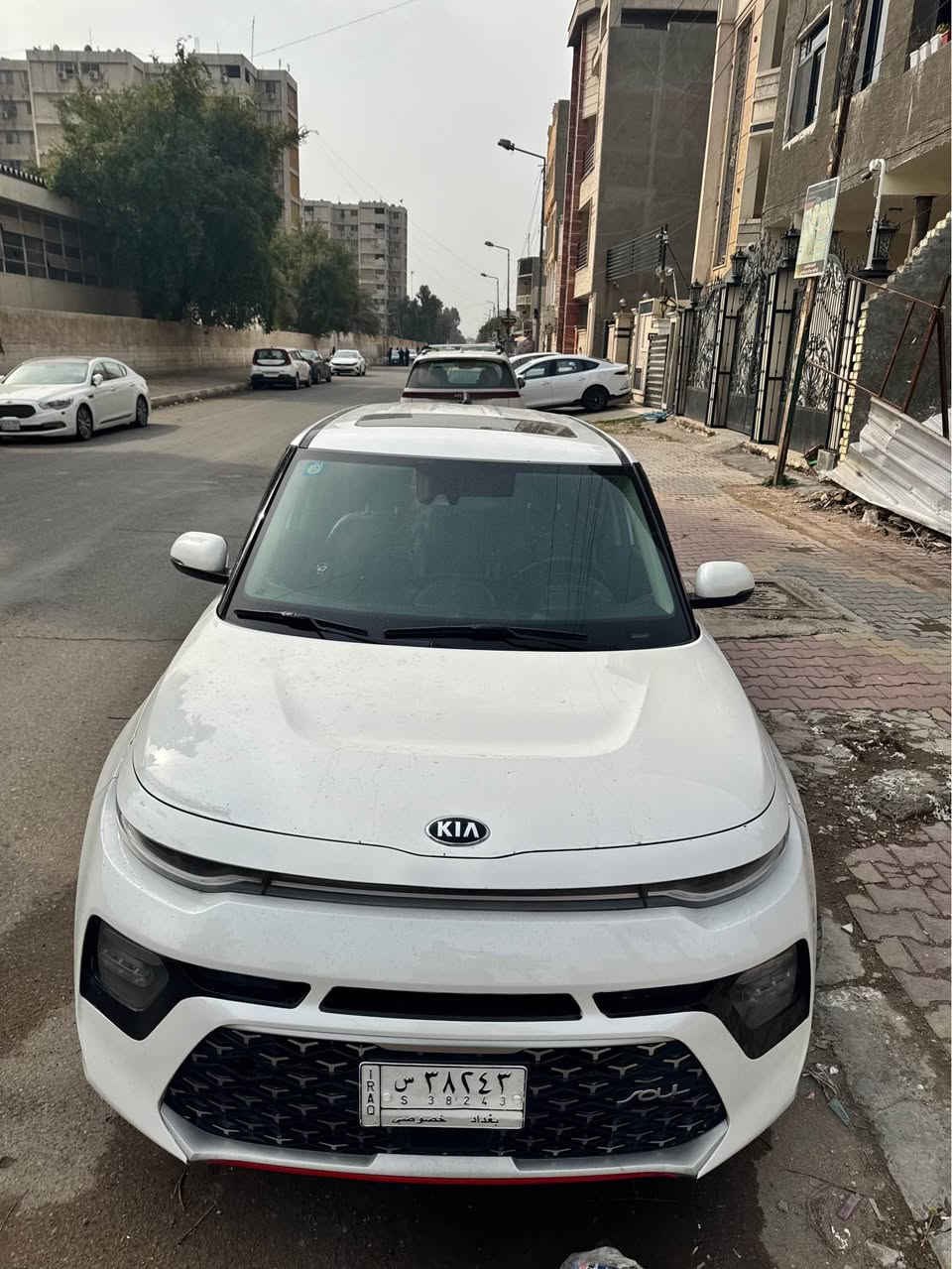 كيا صول  (2021) بغداد
 جيتي لاين
لون ابيض ابيض صدفي مويز
مواصفات 1/1
مكينة 1600 توربو دبل كزوز:
داتو شو بالدشبول:
بصمة:
فتحه:
ستيرن جلد حرف D:
تدفة كشن :
تدفة استيرن:
كشن السايق كهربأي:
كشنات جلد؛
لدات بالبوب وبالسماعات 7 الوان :
ويل كب كروم عالي حجم 18 :
بك لايت لد:
اشاير بالمري :
 رادار بل مري
شحن لاسلكي :
سستم صوت هارمن كاردن مرعب :
شاشه كبيره:
 كامره حساس :
تشغيل عن بعد:
ماشية 75ميل:
انظمة قيادة سبورت نورمل ايكو سبورت:
مكفون من صبغ فقط تكحيل  موضح بل منشور
بكان سياره بغداد منطقة الصالحية
سعر 165 بيه مجال
رقم *********** بغداد, العراق
