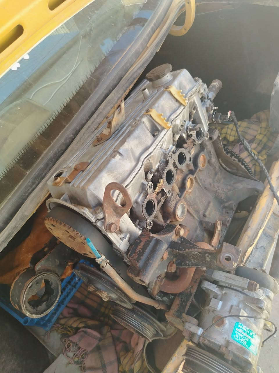 محرك كيا برايد علشرط
بيبان نظاف 
كمبريسر 
داينمو 
دبلات 
سطابكسنات
نوزلات 
ثلاجه جويتر 
تخم كشنات 
غراض سايبه شتريد موجود مكاني كربلاء 
***********
