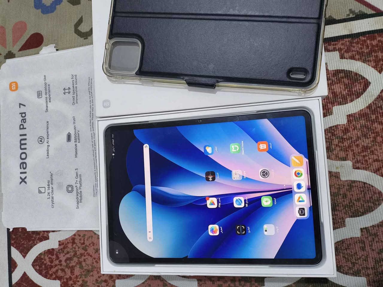 شاومي باد 7 

ذاكره 256 

جديد كلش شخط مابي

معالج 7Gen3+ سناب دراكون

144 هيرتز 

90 فريم شرط اكستريم

شاشه حجم 11

4 سبيكرات ستيريو

بطاريه 8850

شاحنه 45 واط

كامل غراضه النجف, العراق


**إذا كنت صاحب هذا الإعلان وتريد حذفه لأي سبب، رجاءا أرسل رسالة إلى الدعم الفني**