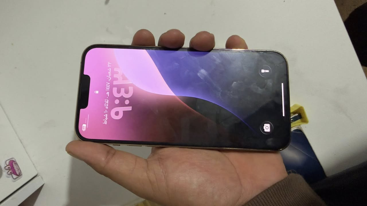 للبيع 13برو ماكس نظافة 99‎%‎
ذاكرة 256 بطارية 80‎%‎ 
للتواصل 
***********
***********
