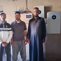 منظومة شمسية • انفيرتر 6kw • بطارية 10k