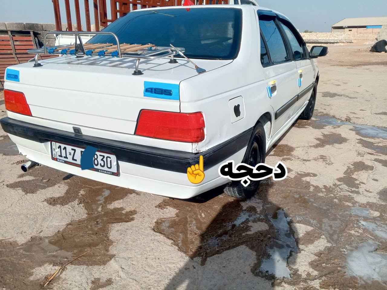 يا الله لبيع بيجو 405 جي لاكس مديل 12 رقم بغداد انكليزي السعر 38 
سنويه 2030 

تفاصيل سياره مكينه كير مكفولات كير فرنسي 

كفاله من الضربه القويه ولتبديل صبغ مكانات فقط 

حداديه وتخم تاير 80 ع 100 سياره ناعمه وين مايعجبك روح 

كهربائيات كله شغاله مانقصه كلشي سنتر لوك تقفيل 4 ابواب 

السياره جاهز ع اخر حبايه اترايك وين ماتريد دواخل جدن

 نضيفه دوشمه لا يلون مسجل كيجات كله تشتغل مريات 

 جانبيه كهربائيه هاي كل تفاصيل مكلف بنشر الاتصال برقم 

***********  عنواني نجف  ومالك السياره يمي بنجف
