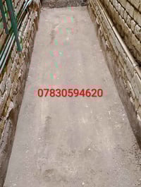 يوجد كادر لحدل والتربيع وقلع التراب وصب الارضيه وتزفيت وتسليط الأسطح 0...