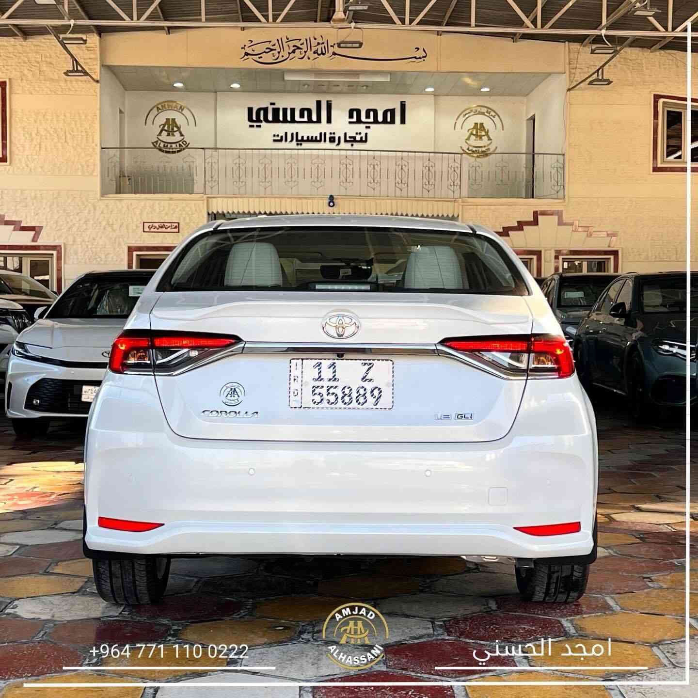 امجد_الحسني_لتجارة_السيارات

TOYOTA COROLLA GLI —— 2024 —— 

➖ بنزين فقط
➖ ضمان شركة SAS
➖ زيرو
➖ محرك 1800
➖ بصمة تشغيل
➖فتحة سقف  
➖ حساسات أمامي + خلفي

للاستفسار أكثر الاتصال على الرقم

***********

بغداد – معارض البياع – الشارع الثاني
