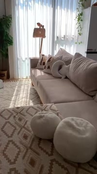 كورنر  حرف L تفصال سفنج وسبرنك المقاعد متحرك وسحاب نظافته 95‎%‎  السعر...