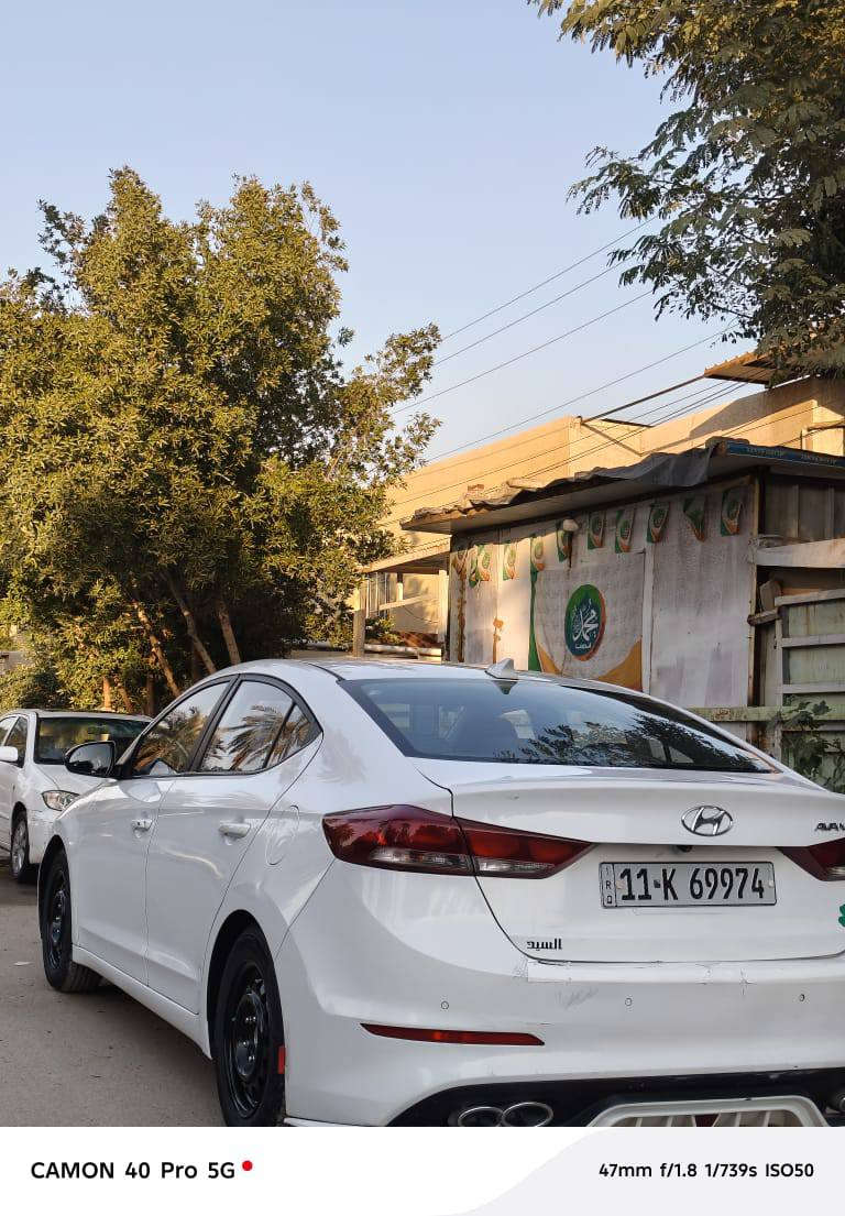 السلام عليكم
افانتي 2018
وارد كوريا اصل 
السونار موجود كدامك 
سيارة فول مواصفات 
بصمة 
رادار جانبي
مثبت سرعة 
مانع تزحلق 
3انضمة قيادة ايكو نورمال وسبورت
صندوق ذكي 
مري كهرباء 
شاشة اعطال 
لدات بل يدات بال بوب بلاد
 شاشة كار بلي 
تخم تأير ويل 15جدد
هواي مواصفات بعد 
محرك 1600جي دي اي مكفول 
سنوية وهزة ورقم  كلهة جديدة 
سيارة بيهة توربيان بل كير فقط
منضونة تبريد كلهة جديد التبريد ☃️
سعر 112
مكاني بغداد زعفرانية ***********
عجبتك اهلن وسهلن وحياك الله ما عجبتك الكلمة الطيبة صدقة
