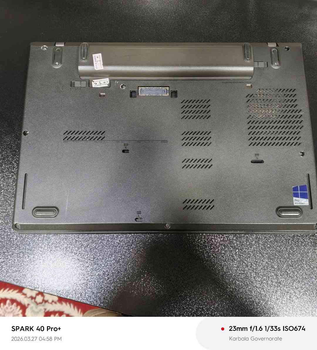 💻 للبيع لابتوب Lenovo ThinkPad L460 بحالة ممتازة

🔹 المعالج: Intel Core i5 الجيل السادس
🔹 الرام: 8GB
🔹 التخزين: 256GB
🔹 الشاشة: نظيفة جداً بدون مشاكل
🔹 البطارية: جيدة وتتحمل الاستخدام
🔹 الحالة: مستخدم استخدام خفيف + خدوش بسيطة جداً

✅ مناسب للدراسة، التصفح، وبرامج الأوفيس
✅ جهاز عملي وقوي ويتحمل الشغل

💰 السعر: 220 ألف دينار قابل للتفاوض
📍 الموقع: كربلاء البوبيات عمود 48 

 
الرقم للاستفسار:***********
