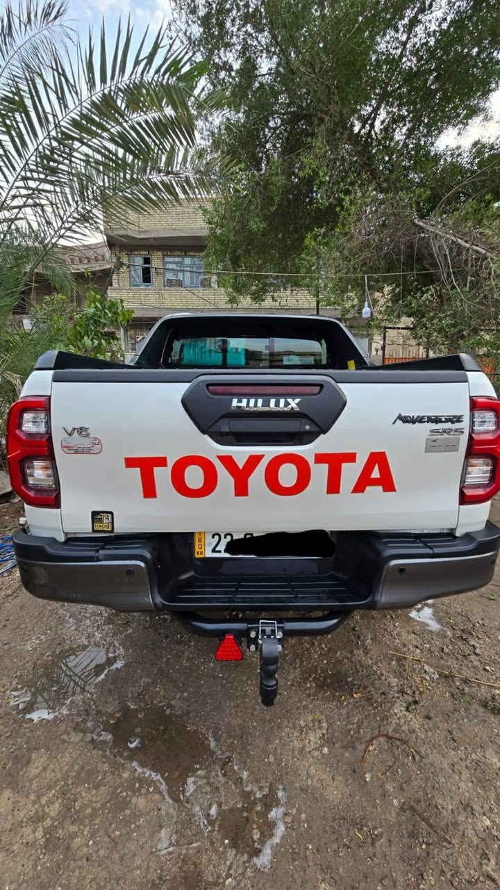 السلام عليكم اللبيع تيوتا هايلوكس ٢٠٢١ محرك ٦ سلندر 4.000
بصمه تشغيل 
حساسات امامي خلفي رادارات 
تبريد ثلج 
تخم تايرات جدد 
شادله درع امامي وخلفي ووبلجكتر 
مكفول ماعد شخط بارد بالجاملغ اصبع اقل من اصبع 
سونار بيه 
مكان بغداد علي الصالح مقابل رويال ستي
***********
