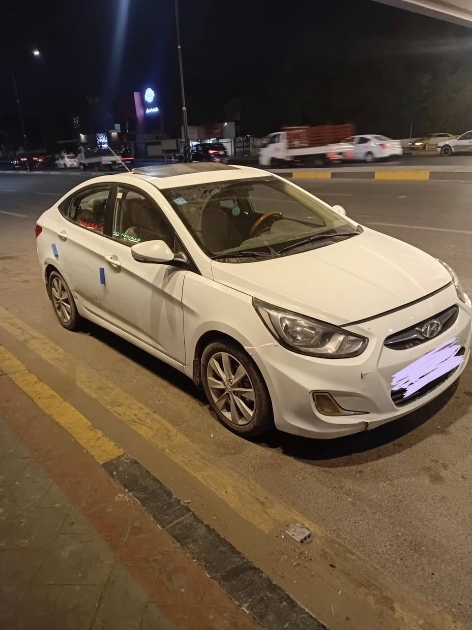 اكسنت موديل 2013 خليجي محرك 1600 دوش قطرتين  بااسمي رقم بغداد سنويه وهزه جديده  بيها قطعتين صبغ بنيد جاملغ بدون دواخل شاصي لغد كله مكفول كير محرك تتفئه *********** سعرها 95بيها مجال بسيط
