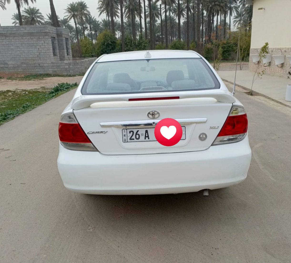 سلام عليكم
للبيع كامري موديل 2006 رقم صلاح الدين نكليزي
محرك اربعه سلندر مكفول من تنقيص وتبخير 
كير مكفول 
سيارة بيه بيه ثلاث قطع صبغ بدون دواخل 
سياره مكفوله من طخه 
السعر 95 وبيه مجال 
***********
العنوان صلاح الدين بلد
