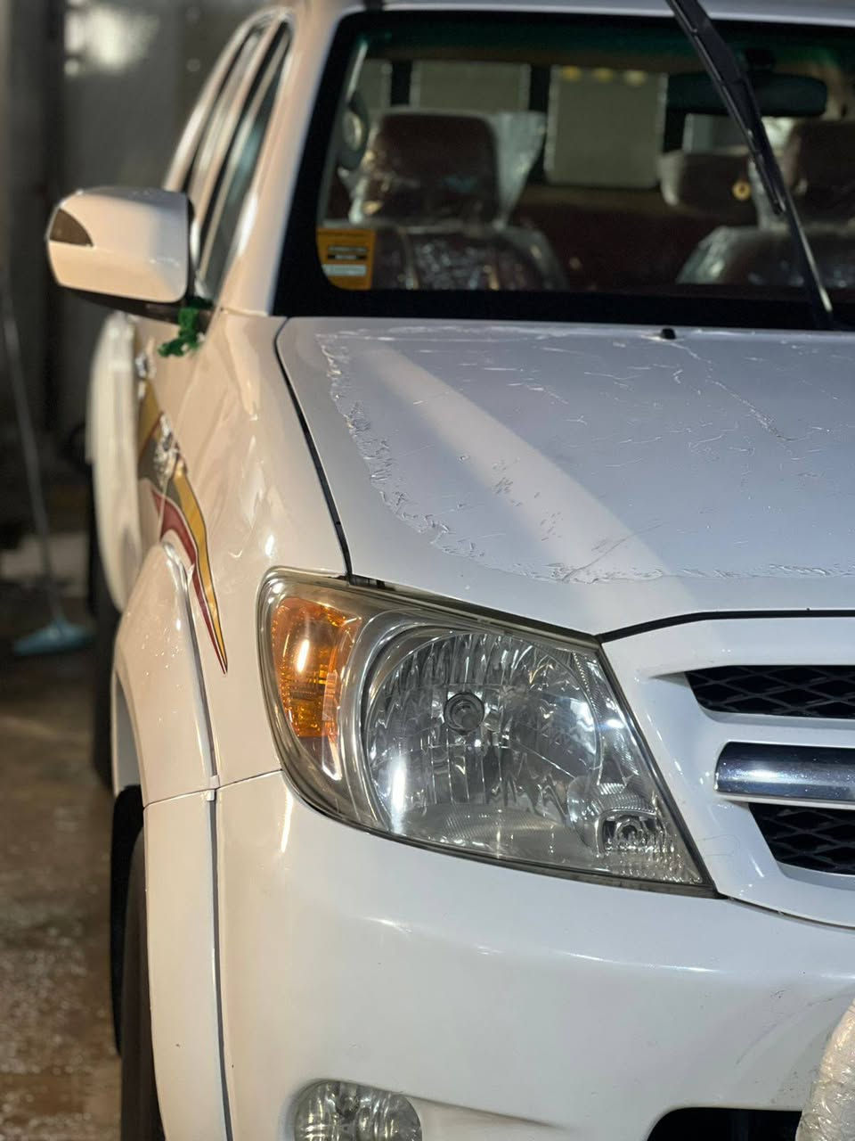 السلام عليكم سياره هايلوكس موديل ٢٠٠٨ دفع رباعي تيربو البيع رقم اربيل سياره بسمي مكولف السياره. بيه طخات بسيطه مكينه مفتوحه مكفوله من التبخير التنقيص سياره  كير اوتوماتيك خليجي السعر ١٨٠ بيه مجال بسيط مكاني. كربلاء ***********
