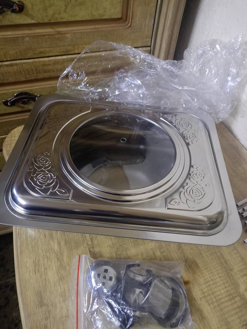 يارزاق يالله
قطع تخص المطبخ والتقديم
المعصارة قطعة 1
شرح التقديم قطعتين 
متوفر توصيل


**إذا كنت صاحب هذا الإعلان وتريد حذفه لأي سبب، رجاءا أرسل رسالة إلى الدعم الفني**