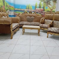 صالون خشب زان • شلت متحركة • حالة ممتازة