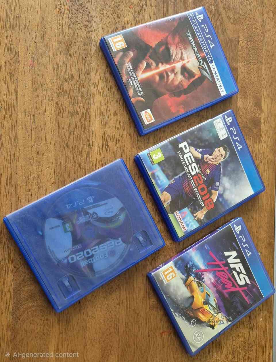 السلام عليكم
بلي 4 سلم 500 GB شغال %100
ويا اربعة اقراص 
TEKEN 7 - 25,000 IQD
PES 2018 - 30,000 IQD
PES 2020 - 40,000 IQD
Need For Speed HEAT - 25,000
سعر البلي وحده 250,000
سعر البلي ويا الاقراص 360,000
للتواصل على الواتس اب : ***********
