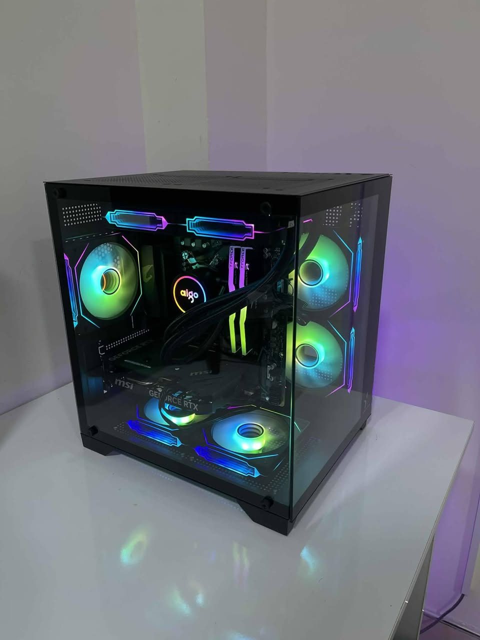 كرت شاشه rtx4060Ti 8gb
رامات DDR4 3600 2x8

معالج ryzen7 5700X

m.2 512

مذر بورد B550M AORUSELIE 

مبرد مائي AC SE 240 (aigo) 

شاشه  Acer 180HZكيرف مقوسه 

بور       750w

السعر مليون و 600 وبي مجال مكاني كربلاء شهداء سيف سعد 

ملاحضه كل كراتين القطع موجوده 

سبب البيع عدم التفرغ 

التواصل خاص او على رقم  ***********
