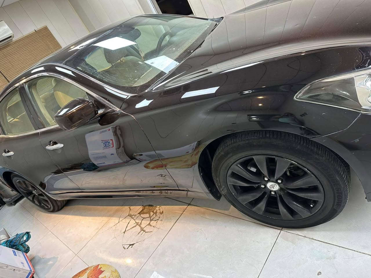 متاح نيسان انڤنتي 2013
M37x
حساس امامي خلفي 
كامره دواره
٣ انضمة قياده 
تو ويل 
خزن ميموري شغال 
كل الكهربائيات شغاله 
مابيها اي نقص
تخم تاير جديد 
ضفاير عقول جديد 
شادلها منضومة غاز انسه الصرف 
شادلها حجرات 
عليها منضومة زنون 
باتري امرون جديد 
كير محرك صدر خير من الله 
صبغ قطعتين فقط 
ماشيه ١١ الف 
سعر 125 وبيها مجال 
مكاني بغداد 
***********
