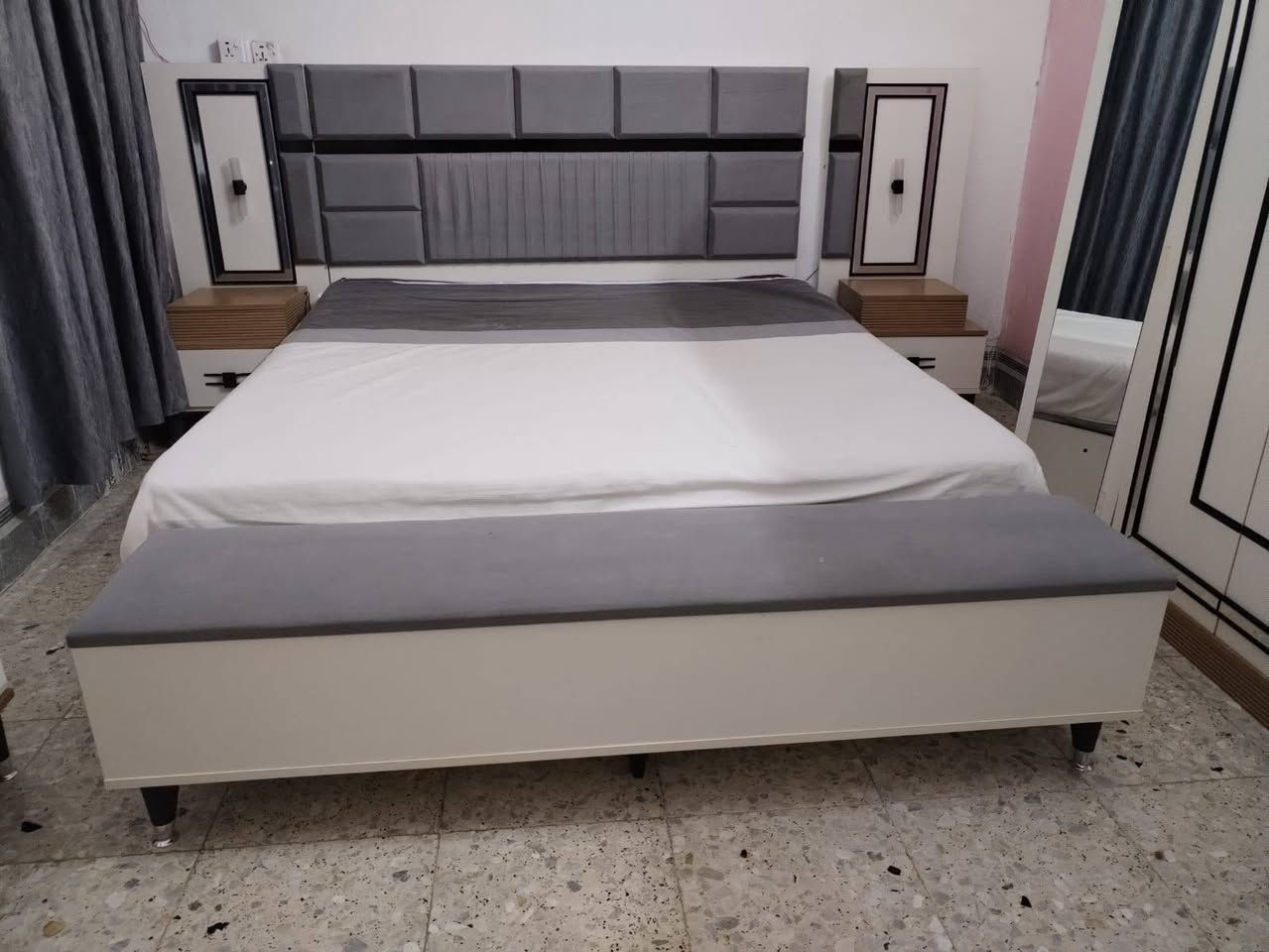 غرفه نوم تركي للبيع 10 قطع جديده بعدهي سعر 950 مكان بغداد *********** وتساب
