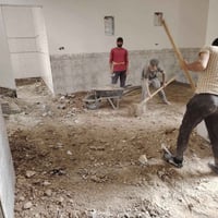 /  يوجد كادر عمل جاهز /  تصعيد مواد /  تنضيف بيوت /  تفليش /  تكشيط / ...