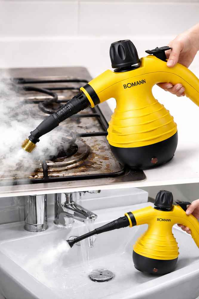 :  
 منظف بخار محمول من BOMANN بقوة 1050 واط، يوفر بخارًا قويًا لإزالة الدهون والأوساخ وتعقيم الأسطح بسهولة. يتميز بتصميم عملي وخفيف، مع ملحقات متعددة لتنظيف المطابخ والحمامات والزوايا الصعبة بسرعة وكفاءة، دون الحاجة لاستخدام مواد كيميائية بغداد, العراق


**إذا كنت صاحب هذا الإعلان وتريد حذفه لأي سبب، رجاءا أرسل رسالة إلى الدعم الفني**