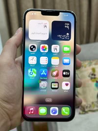 سلام وعليكم جهاز ايفون 13برو ماكس جهاز ابدل بيه بس شاشه اصليه ام ثلث خ...