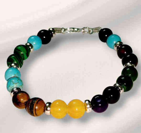 تحف وجال الأحجار الكريمة سوارات نسائية ورجالية حجر الشاكرات السبعة وحجر التايكر وحجر السترين الأفريقي الخام  حجر عباس أباد الأفغاني  ومعروف عمل هذه الأحجار المباركة لحاملها تعالج وتنظم نسبة السكر في الدم وتنظم الدورة الدموية وتنشط القلب والشرايين وتعالج العين والحسد والنفس والمس والتابعة وكل أعمال السحر وتعطي الراحة النفسية وتسهيل الأمور بإذن الله وكل سوار وسعرة يوجد جملة ومفرد. يوجد توصيل ***********       ***********
