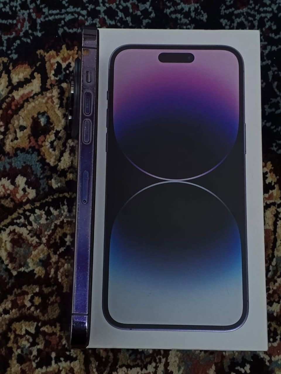 14 برو ماكس ZA
محدث اخر تحديث 26.1
اللون بنفسجي مميز نضيف جداً 
الذاكرة 256
خطين الجهاز راقي وكله شغال وبلادي 
بطارية 75 بلادي 
الملحقات
1-كارتون + كيبل
2-لاصق شاشة UNIQ
السعر خاص 
الشراي يتصل ***********
