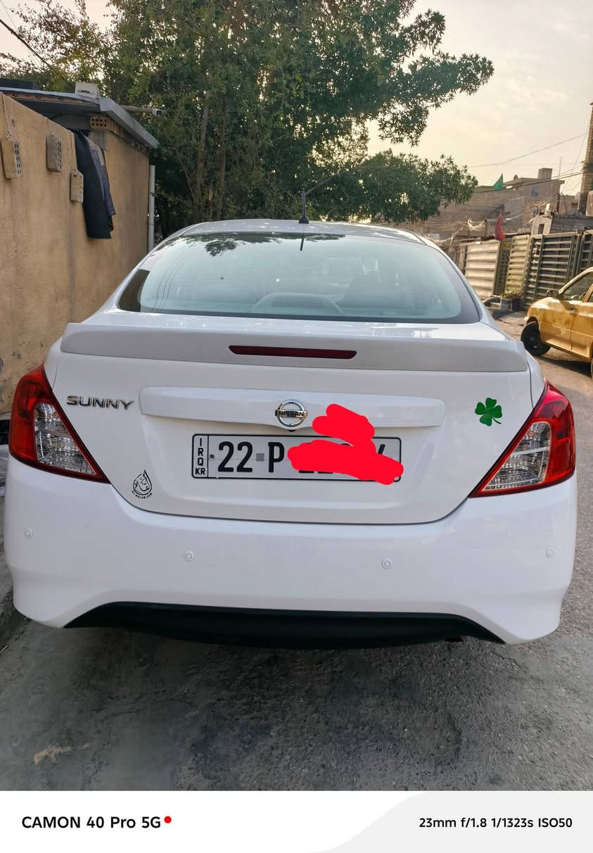 عندي لبيع سياره نوع صني موديل 25 رقم اربيل باسمي تحويل مباشر رايده 118وبيها مجال حك الجيه السياره جديده علا البلاد بس بيه بارد جاملغ الخلفي غير  اضح معلقه كشنات والضيق وصندوق مكان السياره بغداد منطقة جكوك ماشيه 35الاتصل فقط رقم ***********
