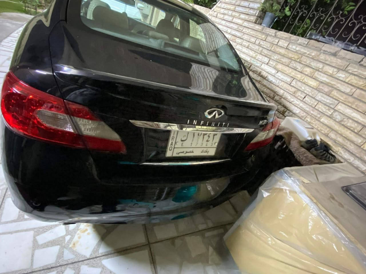 متاح نيسان انڤنتي 2013
M37x
حساس امامي خلفي 
كامره دواره
٣ انضمة قياده 
تو ويل 
خزن ميموري شغال 
كل الكهربائيات شغاله 
مابيها اي نقص
تخم تاير جديد 
ضفاير عقول جديد 
شادلها منضومة غاز انسه الصرف 
شادلها حجرات 
عليها منضومة زنون 
باتري امرون جديد 
كير محرك صدر خير من الله 
صبغ قطعتين فقط 
ماشيه ١١ الف 
سعر 125 وبيها مجال 
مكاني بغداد 
***********
