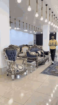 موديل إلايفل  خشب زان حفر يدوي  قماش جاك ور ايطالي مقدف سفنج سوفت طبي ...