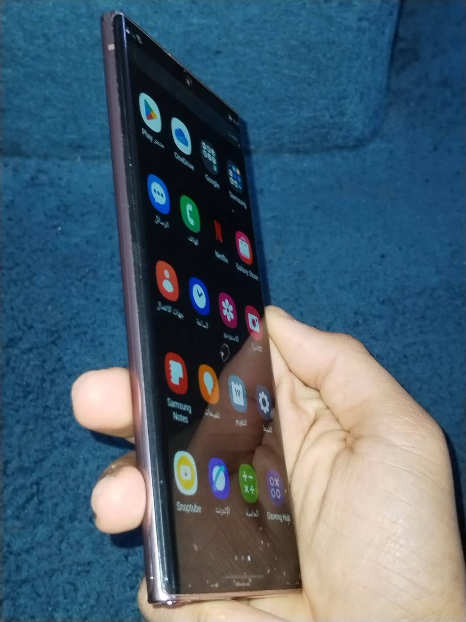 سلام عليكم سامسونك نوت 20الترا
التلفون جديد بمعنى الكلمة  شخط ما بي وهاي الي عل شاشة لزكة بس مو كزاز لايلولن قوي فتحتته ورجعت شديتة وهيج صار شكلة الشاشة جديدة ولضهر جديد كامرات جديدة زلغ مبي التلفون مكفول قلم سماعات مشدود فلتر بيها ما بي قطرة تراب تلفون كلش جديد يدعم الشحن السريع ويدعم الشحن واير لس 
ذاكرة 256
ببجي 90فريم
التلفون ما بي شخط واحد مابي ملحقات فقط كفر شفاش 
مكاني بغداد الشعب 
سعر التلفون 470وبي مجال قليل او مراوس دز تلفونك بل تعاليق


**إذا كنت صاحب هذا الإعلان وتريد حذفه لأي سبب، رجاءا أرسل رسالة إلى الدعم الفني**