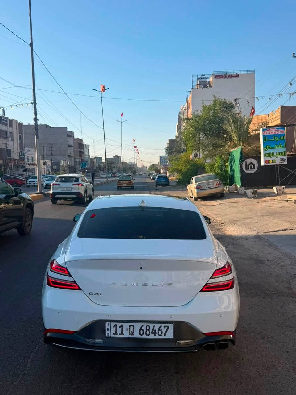 جنسس 2023فول موصفات محرك 2 تيربو حادثه فقط طخه بالجاملغ لامامي راجعه بارد و بيه اصبع اب خشم البنيد بارد وحافت الباب على كد شبر صبغ كارت كفاله لغد شاصي حادث ماشيه74 الف كيلو السياره كلش نضيفه مكينه كيو كفاله السياره بدون جيك ولا اي مسج موصفات السياره بنورما كشنات كهرباء و خزن و تبريد بالكشنات سستم صوت وكاله فول السياره و مناقصه شي مكان السياره بغداد السيديه او المنصور ..  ***********
