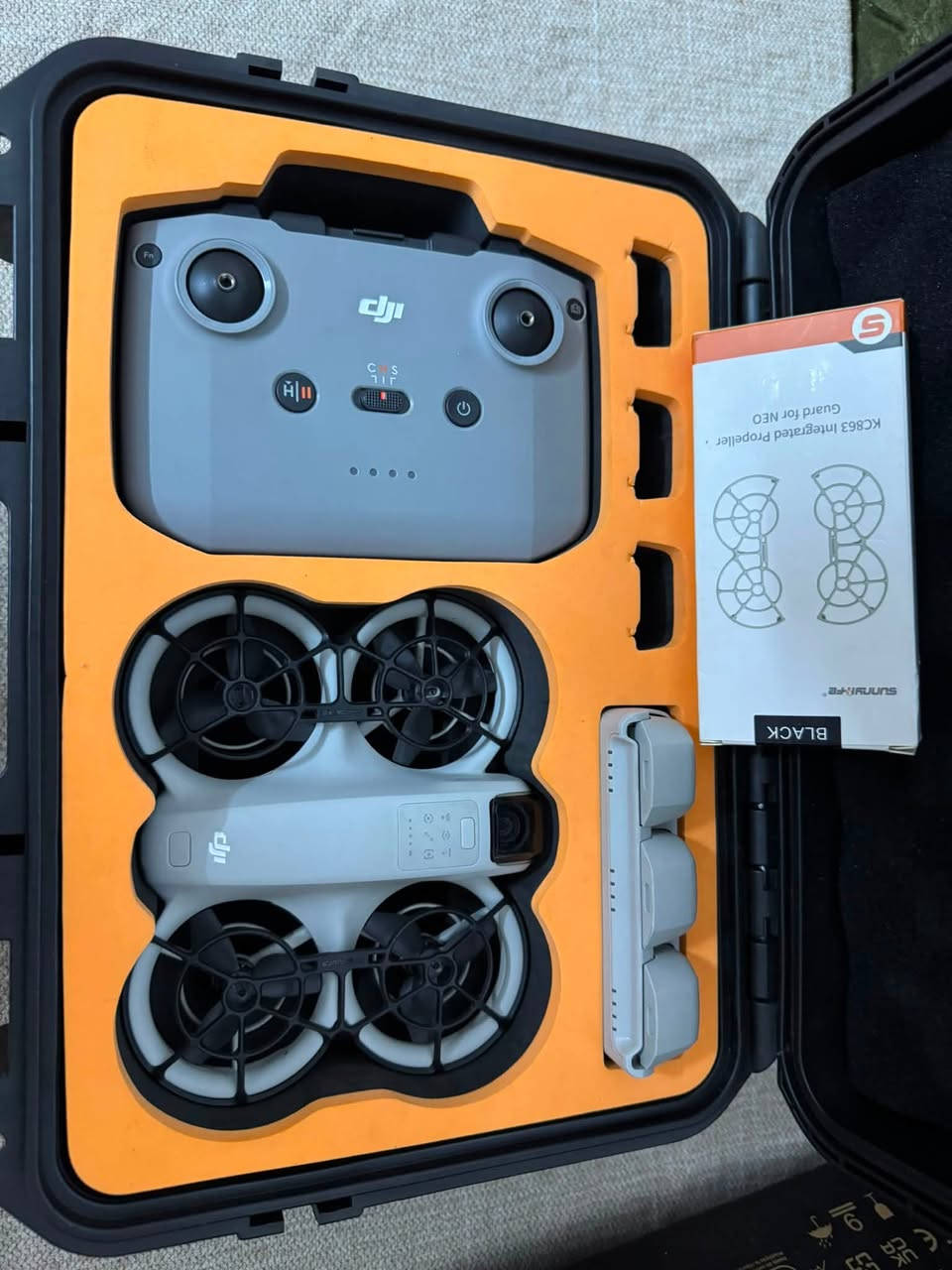 درون Dji neo compo للبيع
الملحقات 

🔹 جنطة اصلية 

🔹حوستك اصلي 

🔹 بطاريات عدد ٣ 

🔹شاحنة اصلية ٣ بطاريات 

🔹 درع مراوح ٢ 

🔹 مع مراوح إضافية 

مع كارتونة 

بغداد 

*********** 

متواجد واتس آب
