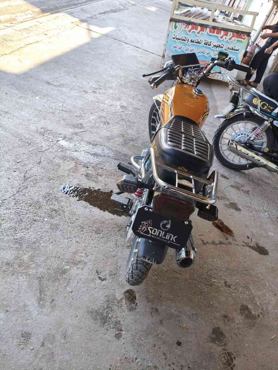 السلام عليكم دراجه سيفان محرك 150 دراجه مقفوله عنوان ديالى بعقوبه موديل 25 سعر 850 فيها مجال ***********
