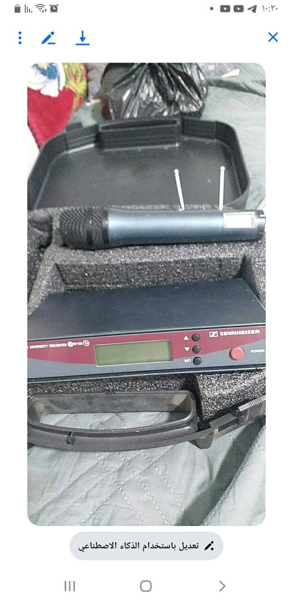 سلام عليكم للبيع مايك وايرلس سنهايزر موديل الجيل الثاني وللبيع كرت الصوت امريكي نوع ليكسيكون الراغب في الشراء يراسلني على الرقم ***********
