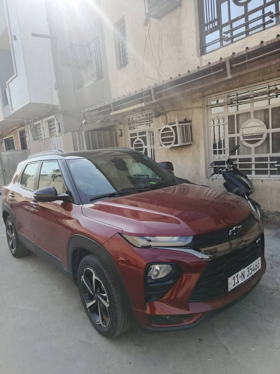 سلام عليكم للبيع فقط شيفرولية تريل بلايزر فئة RS موديل ٢٣ فول مواصفات عدا الفتحه ماشية ٢٥ الف السيارة بيه فوك قبق البانزين كلير شبر او اقل بدون قطرة معجون اي حادث مابيه السعر ١٥٠ بيه مجال للشراي عنوان بغداد الطوبجي ***********
