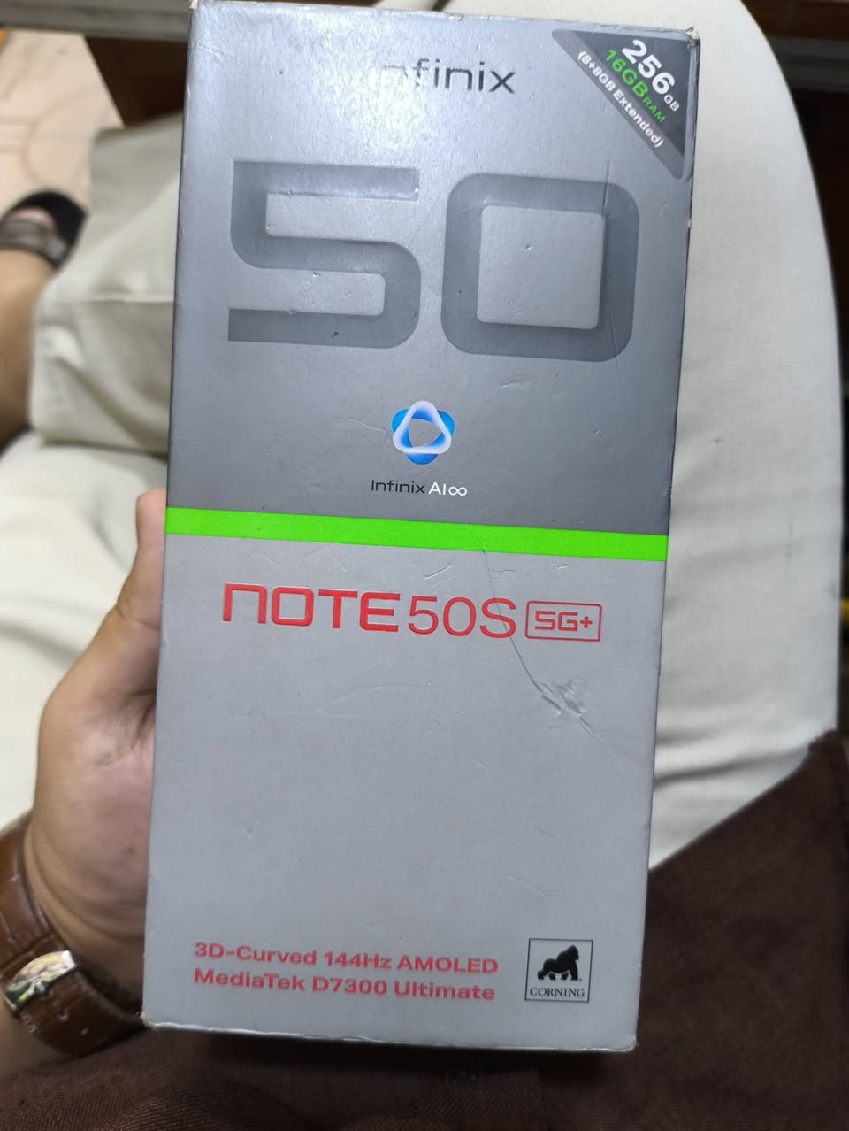 سلام عليكم
شباب انفنكس note 50s 5G
للبيع نضافة 98 ٪ ستخدام قليل كلش 
الملحقات كارتونة والشاحنة الاصلية والكفر الاصلي  فقط الجهاز معروفة مواصفة 
،ذاكرة 256 ورام 8 
لون الجوزي المميز شاشة 144 هيرتز امولد 
معالجة MediaTek D7300 Ultimate
سعرة 280 مكاني نجف للستفسار ***********
