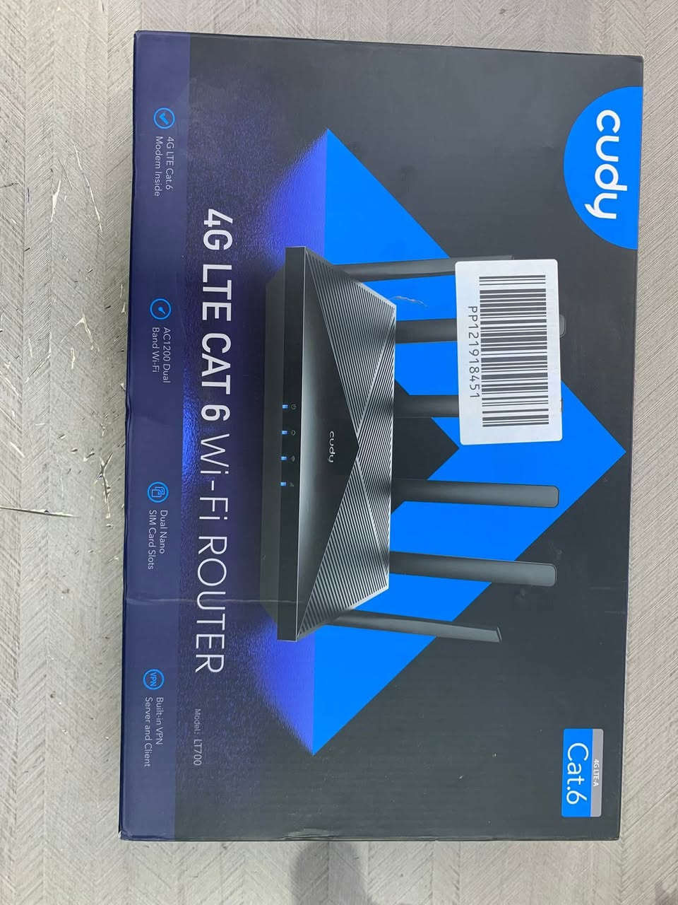 سلام عليكم متوفر راوتر ماركة كودي ٤g (cudy) دبل سيم كارد
 ٦ اريلات ومواصفاتة البقية واضحه بالصور 

للاستفسار تواصل على الخاص او واتساب ***********
