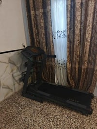جهاز جري دبل ماطور يتحمل وزن 150 كيلو وبيه جهاز هزاز لتذويب شحوم الخوا...