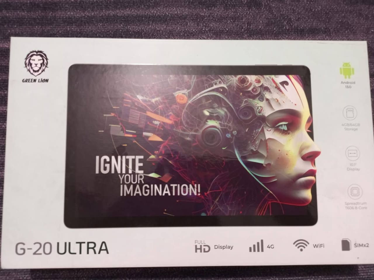 السلام عليكم ايباد ذاكرته 128 وشاشته 10.1 والبطارية مالته 5000 ملي امبير ويدعم 4G وكامرته الخلفية 13 ميجابكسل ول امامية 5 ميجابكسل وشحن سريع بقدرة 5 فولت 2.0 امبير وياخذ سيمكارت 2

الملحقات لوحة مفاتيح كيبورد وحافضة كفر وشاحنة 

***********
