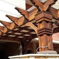 مظلات خشب • تصنيع • تركيب